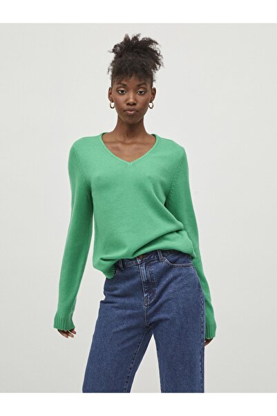 VILA Strickpullover VIRIL V-Ausschnitt