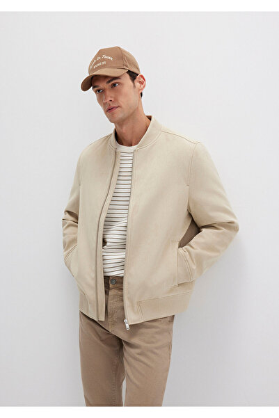 Mavi Beige Kunstlederjacke Regular Fit / Normaler Schnitt 0110639-70186