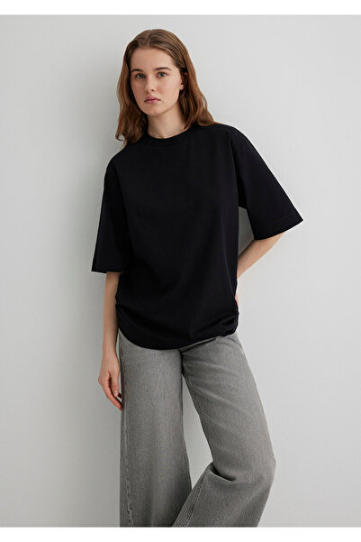 Mavi Sporty Lux Μαύρο T-Shirt Loose Fit / Loose Relaxed Fit 1613031 -900