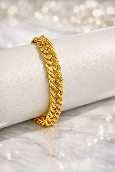 Crc Bijuteri سوار نسائي ذهبي اللون