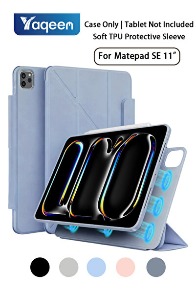 yaqeen حافظة لوحة HUAWEI Matepad SE مقاس 11 بوصة مع غطاء تثبيت مغناطيسي مريح ...