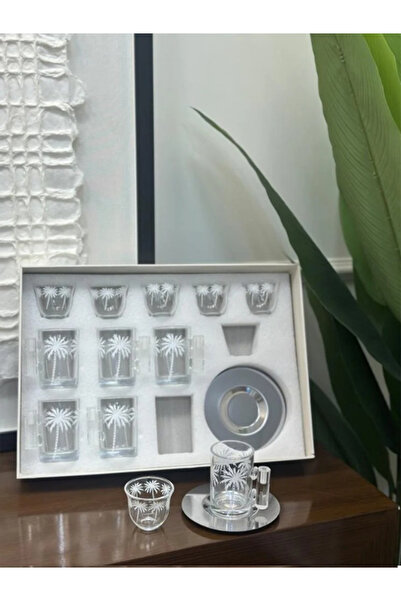 Eslim طقم شاي مكون من 18 قطعة، طقم أكواب ميرا