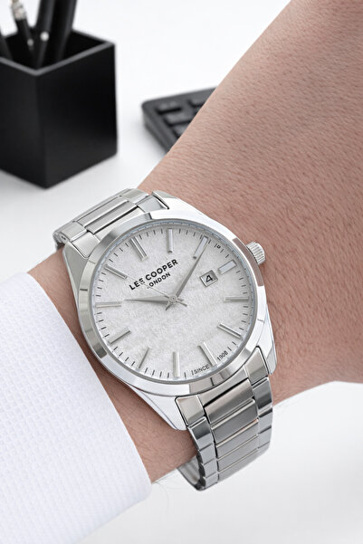 Lee Cooper Steel Cord Calendar Dial 5 Atm 2 Year Warranty Men's Wrist Watch E...