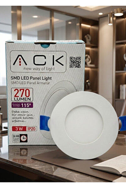 ACK 3W Sıva Altı Led Panel 3200K