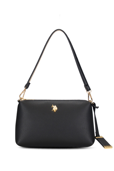 U.S. Polo Assn. حقيبة كتف نسائية سوداء Us26145
