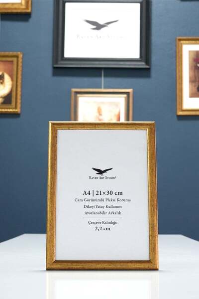 Raven Art Studio Pergamon A4-21x30cm Aur antic Poză Fotografie Document Poste...