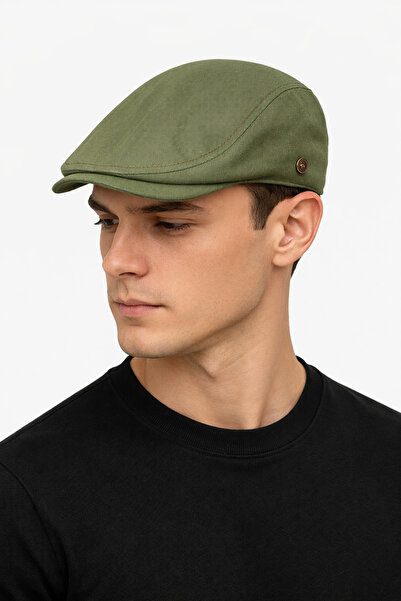 ZERAMİNE Șapcă London pentru bărbați, kaki – Model de pălărie britanică cu ca...