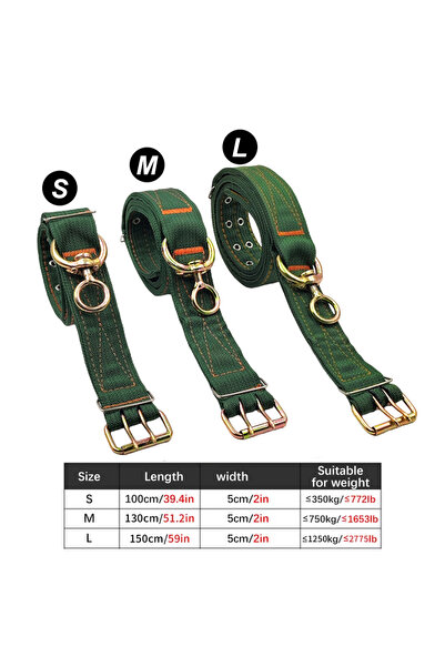 choice2 M As shown Strong Durable Belay Tie Adjustable Cattle Collar Cow Haul...