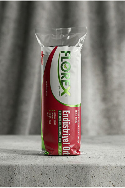 Florex Βιομηχανικός Σάκος Σκουπιδιών 55x60 cm 30 L Μαύρος Αδιάβροχος Ανθεκτικ...