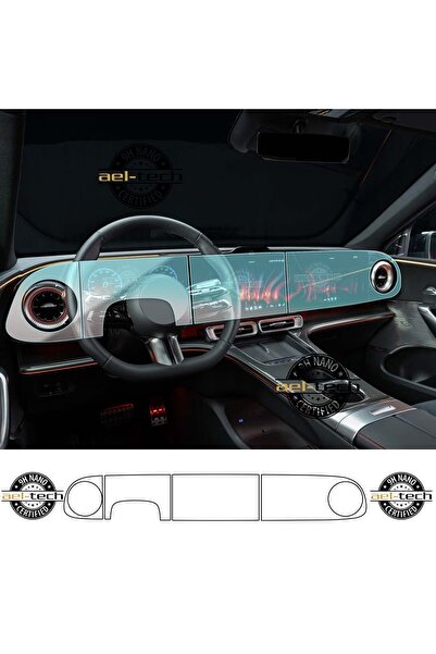 ael-tech Mercedes Cla/Glc Compatible Digital Instrument and Navigation 9H Nan...