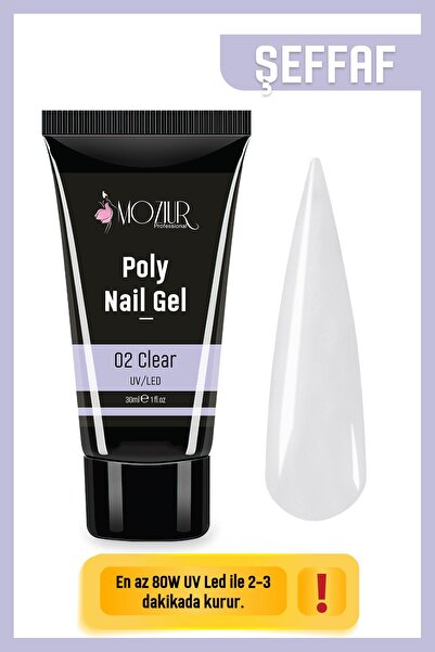 MOZIUR Poly Jel 30ml Clear (Şeffaf)
