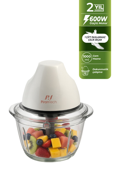 PiranTech YH-11 Cam Hazneli Rondo – Dokunmatik Çalışma – Paslanmaz Çelik Bıça...