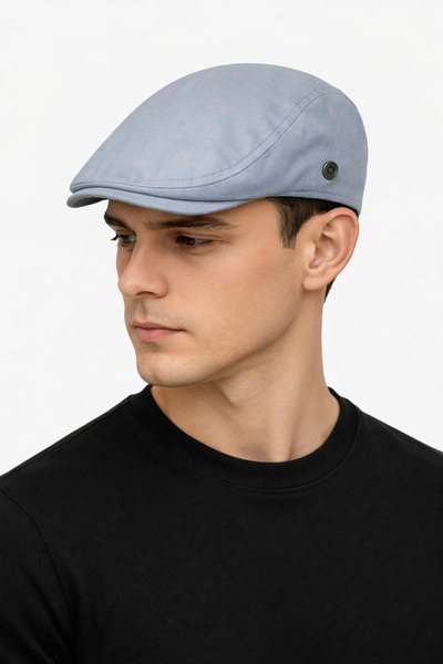 ZERAMİNE Muška londonska kapa – letnja ravna kapa, britanski model šešira