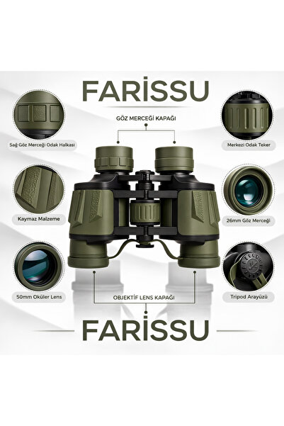 farissu Gold Kama Ultra Yüksek Güç Profesyonel Dürbün 100x100 küçük boy