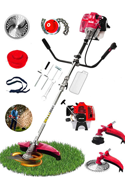 Pro Müller Alman Yan Tipi Benzinli Motorlu Ot Çalı Tırpanı Çim Biçme Makinesi...