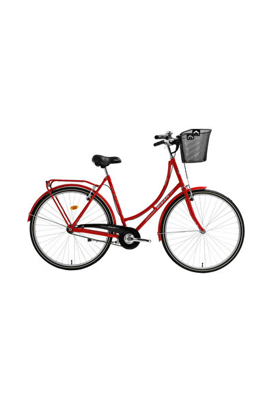 Bisan Paradıse Kadın Şehir Bisikleti 54cm V 28 Jant Kırmızı Gri