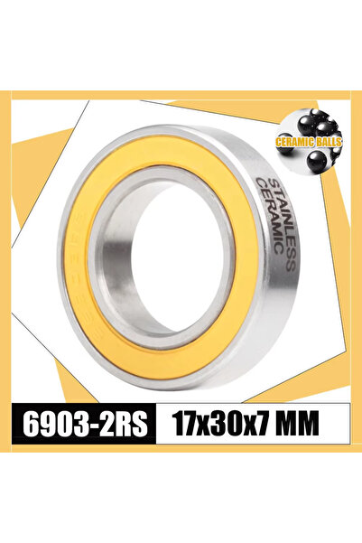 Choice 6903-2RS Stainless Bearing 17*30*7 mm ( 1 PC ) ABEC-3 6903 RS Bicycle ...