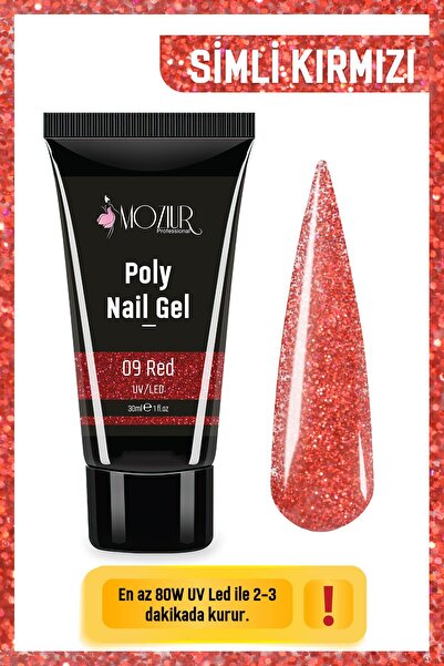MOZIUR Poly Jel 30ml Red