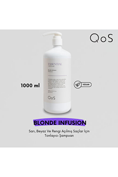 QOS Essential Routine Blonde Infusion Orange Neutralizing Shampoo 1000ml