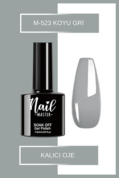Nail Master M523 Kalıcı Oje 7,3ml Koyu Gri