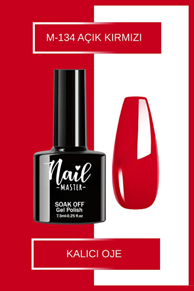Nail Master M134 Kalıcı Oje 7,3ml Açık Kırmızı