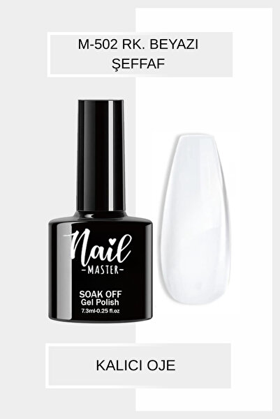 Nail Master M502 Kalıcı Oje 7,3ml Rakı Beyazı Şeffaf