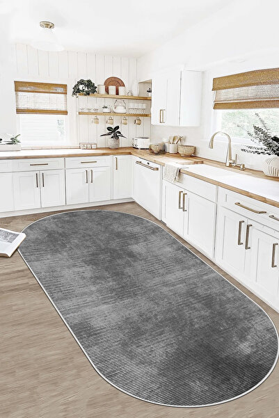 df home Kesme mutfak halısı Desenli Dijital Baskı Yıkanabilir Kaymaz Taban İn...