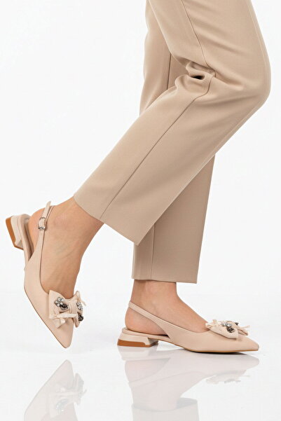 AYAKMOD Μπεζ Γυναικεία Βραδινά Παπούτσια Φόρεμα για Ειδικές Περιστάσεις 606058 Z