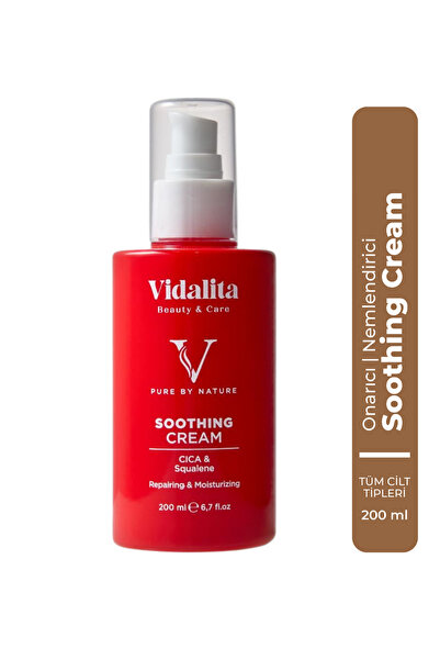 Vidalita Beauty & Care Onarıcı Nemlendirici Vücut Kremi Soothing Cream – CICA...