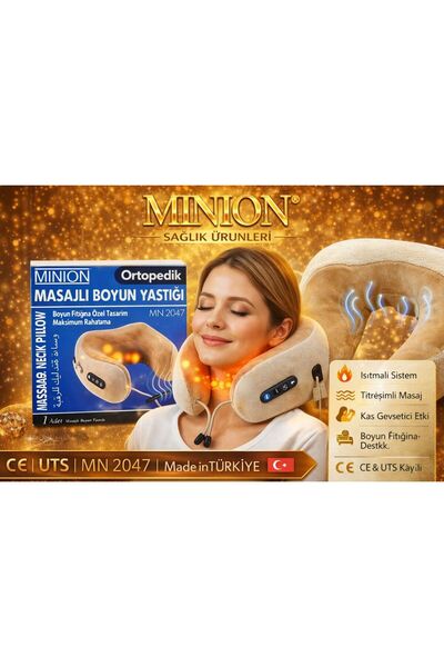 Minion Elektrikli Masajlı Seyahat Boyun Yastığı