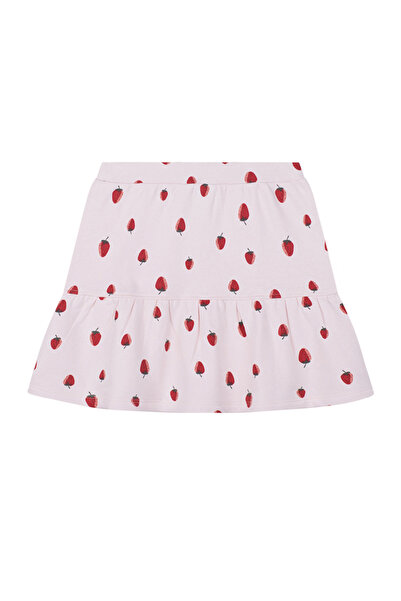 Antebies تنورة فتيات من الصوف الوردي العضوي