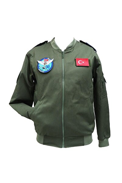 FLY T-SHIRT Yetişkin Erkek Pilot Mont - Yeşil