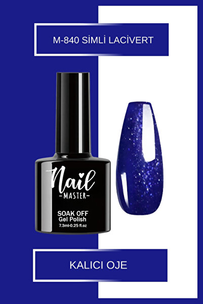 Nail Master M840 Kalıcı Oje 7,3ml Simli Lacivert