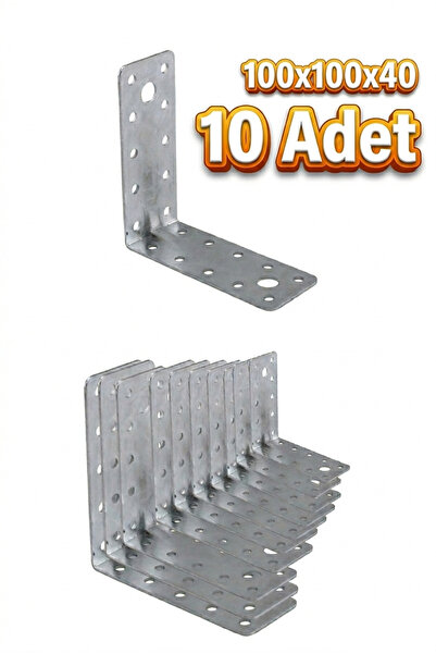 BAŞKAN YAPI HIRDAVAT Mobilya Dolap Duvar Sabitleme 10 ADET Metal Köşebent 100...