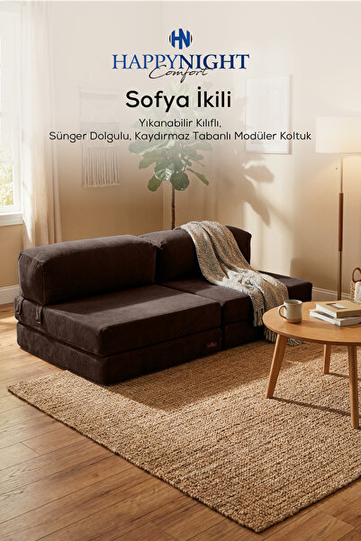 HAPPYNIGHT Sofya İkili Koltuk | Oyun Koltuğu | Sünger Koltuk | Sinema Koltuğu...