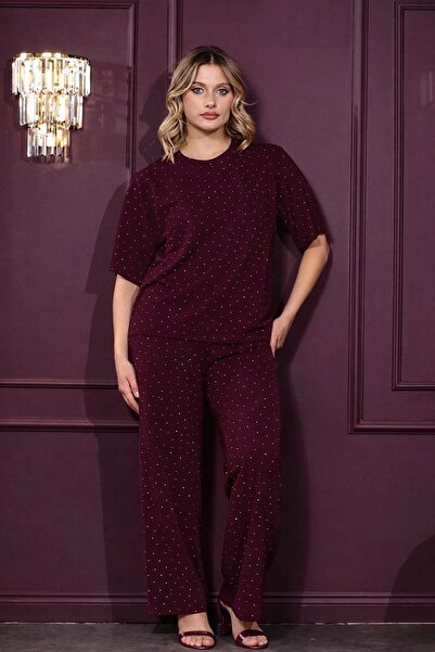 HEDEF DAİSY Ženska nova sezona Ležeran kroj Sa kamenčićima set, stilski i udo...