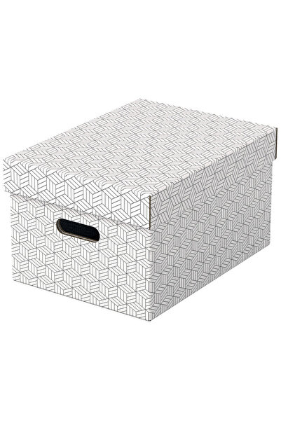 Esselte Set de 3 cutii de dosar din carton 360 x 260 x 200 mm albe Home Recycled