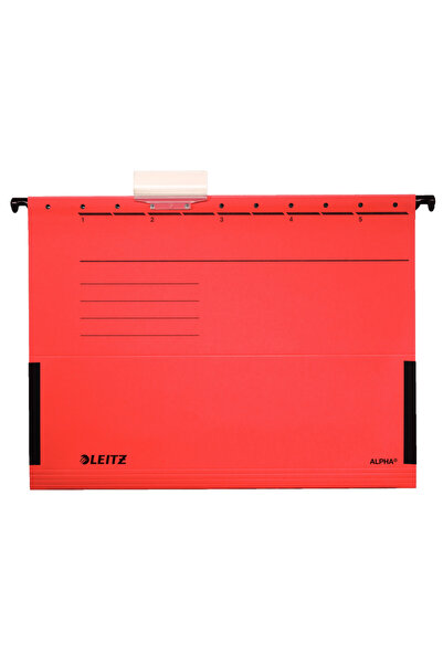 Leitz Alpha hanging file with red bellows