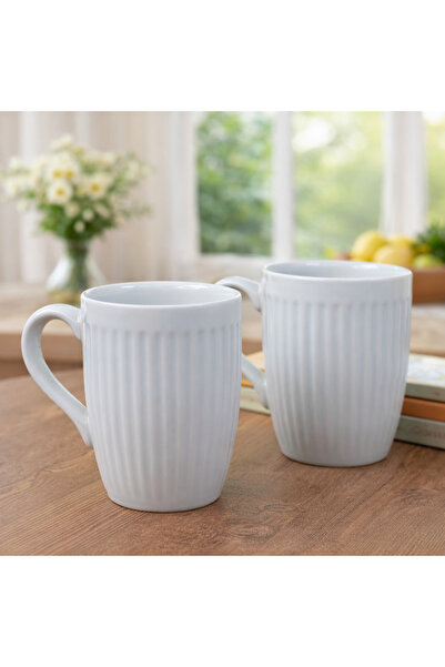 Gift Moda Striped Ceramic Mug Set of 2