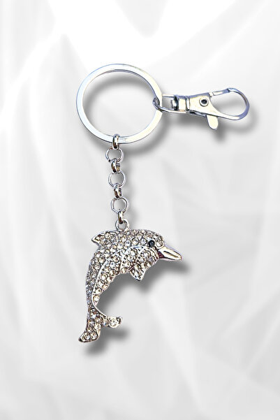 Luxe Loom Zarafetin Işıltısı Zircon Stone Fish Figurine Bag Accessory - Charm...