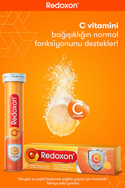 Redoxon Efervesan Tablet I 1000 Mg C Vitamini Takviye Edici Gıda
