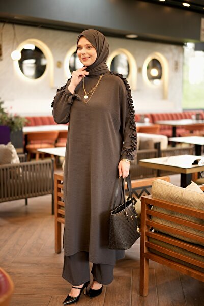 BURİSLA Mi̇la Ruffled Double Set