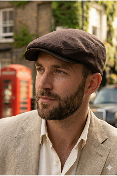 Göreme Aksesuar Summer Linen London Cap Sports Cap Hat