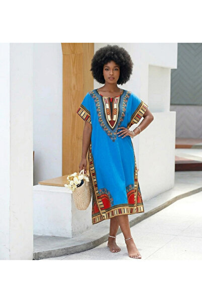 VİSKOYAT Summer Dress Beach Dress Long Dress Cotton Lu Dress