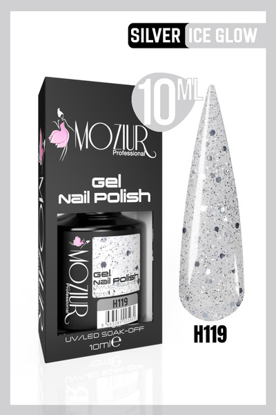 MOZIUR Kalıcı Oje Uv Led H119 (SİMLİ SERİ) 10ml