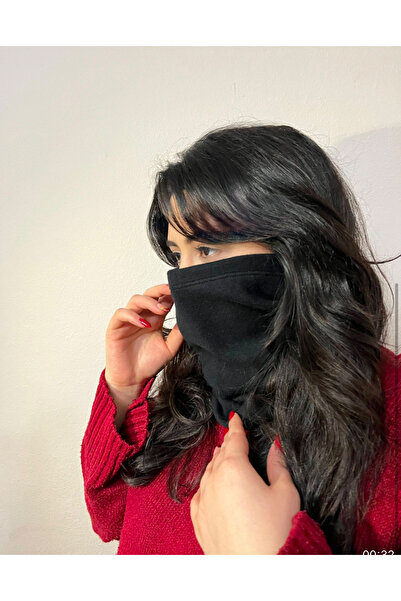 DUDAKTAN KALBE Siyah Kışlık İçi Polarlı Polar Boyunluk – Rüzgar Geçirmez, Soğ...