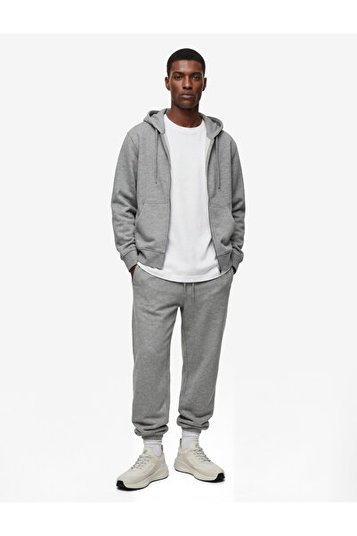 Koton Comfortable Fit Pocketed Lace-Up Waist Wide Leg Sports Sweatpants