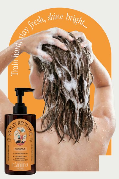 Reanima Sporty Recharge Strengthening Hair Care Shampoo for Frequent Washing and Post-Workout Use