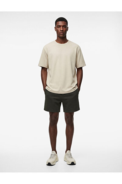 Koton Tricou sport cu mânecă scurtă, croială normală guler rotund basic viscoză