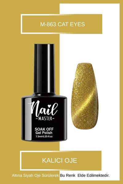 Nail Master M863 Kalıcı Oje 7,3ml Cat Eyes